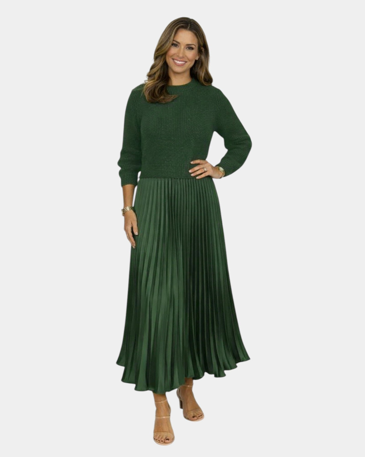 Béatris | Vestido efecto blusa