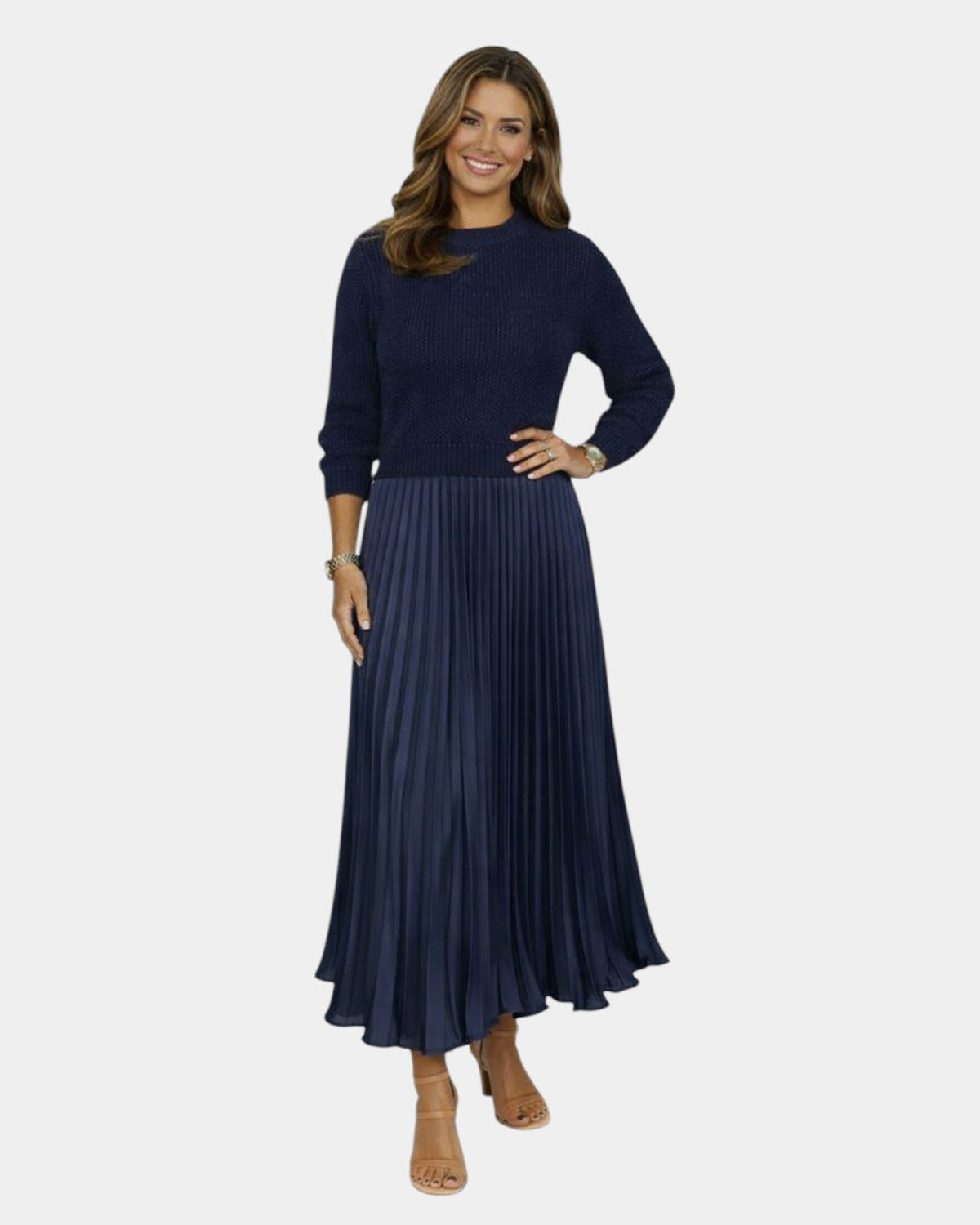Béatris | Vestido efecto blusa
