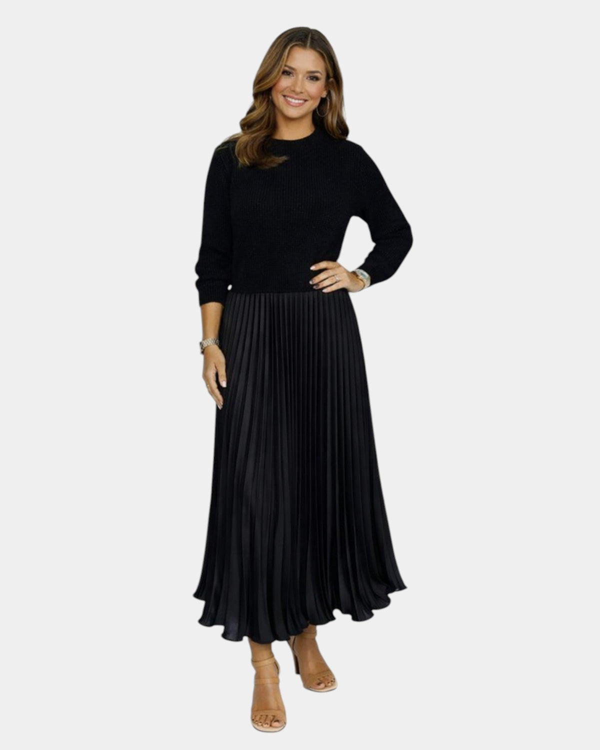 Béatris | Vestido efecto blusa