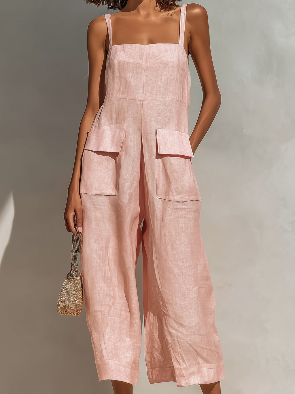 Léna | Combinaison elegante con tirantes finos y piernas anchas