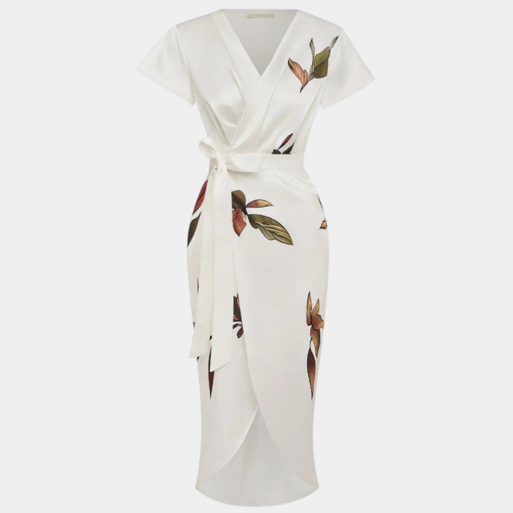 Agathe | Vestido cruzado elegante con estampado floral