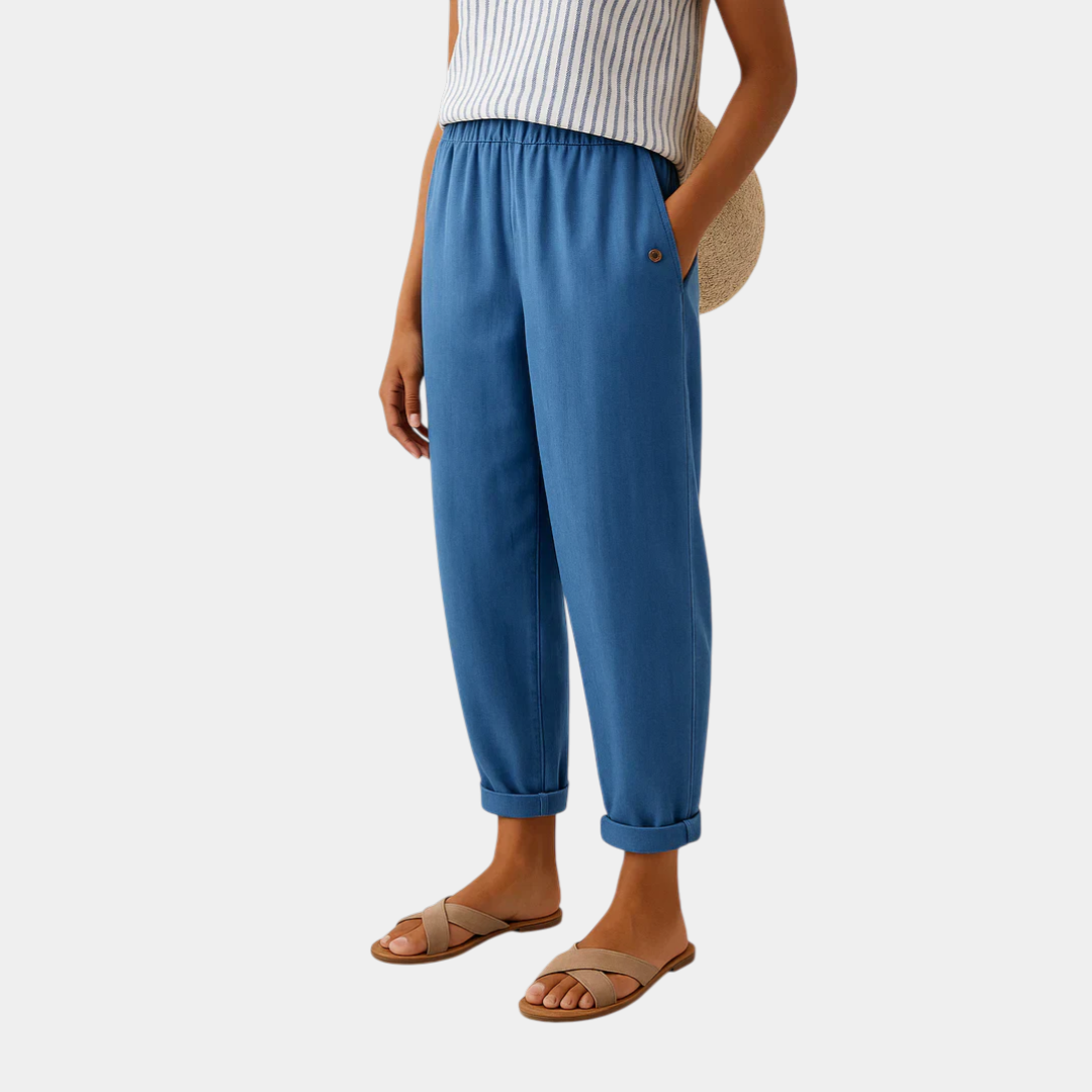 Florencia | Pantalón Confortable Efecto Lino