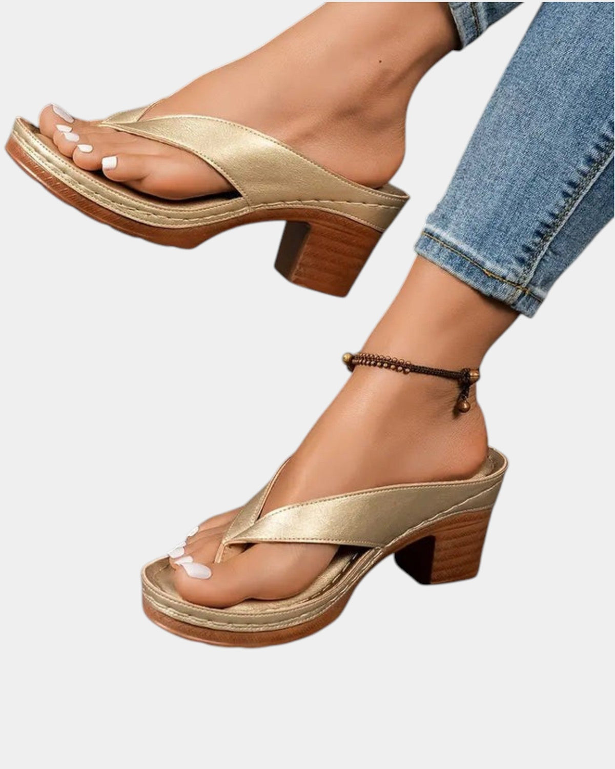 Aliénor | Sandalias cómodas de tacón grueso