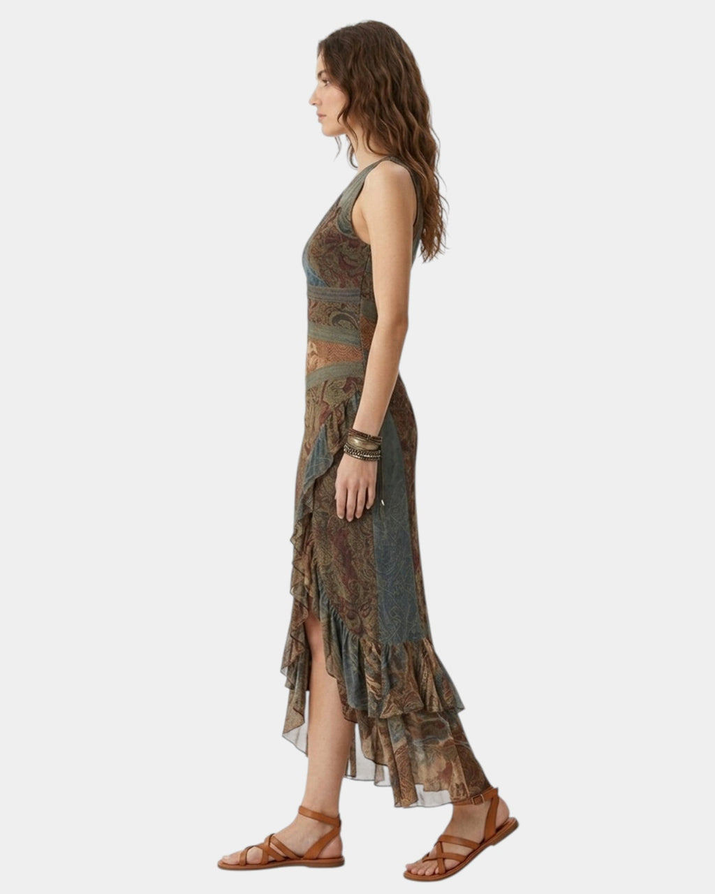 Cyrielle | Vestido con estampado étnico