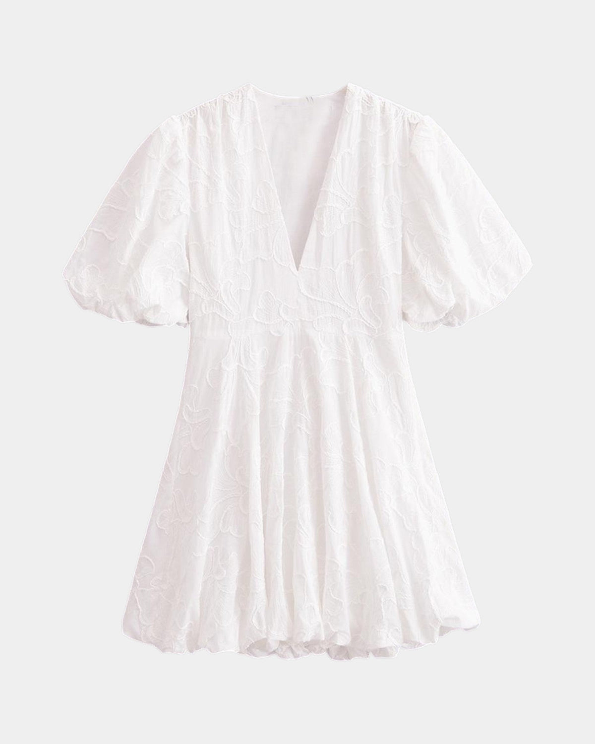 Anastasie | Vestido mini bordado con mangas acampanadas