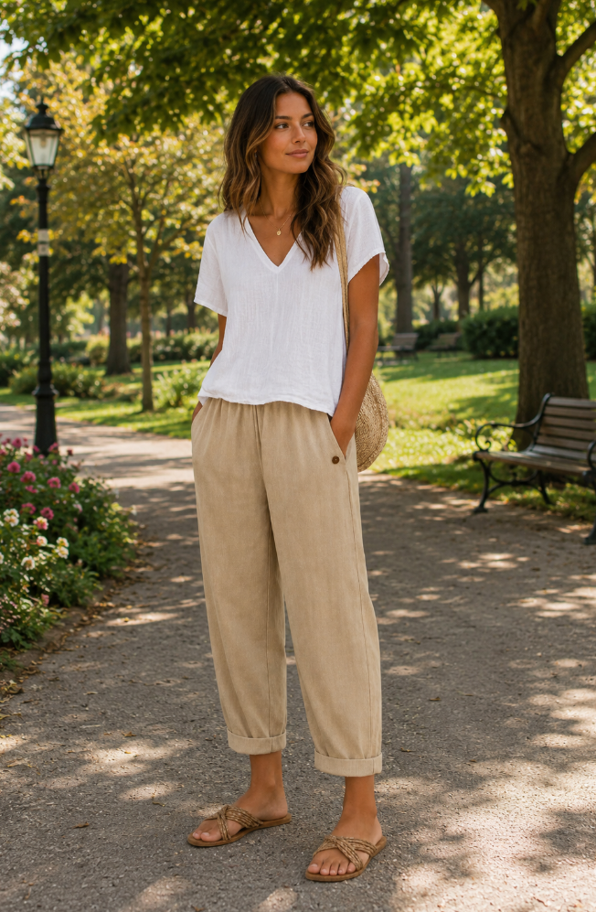 Margaux | Pantalón de lino ligero