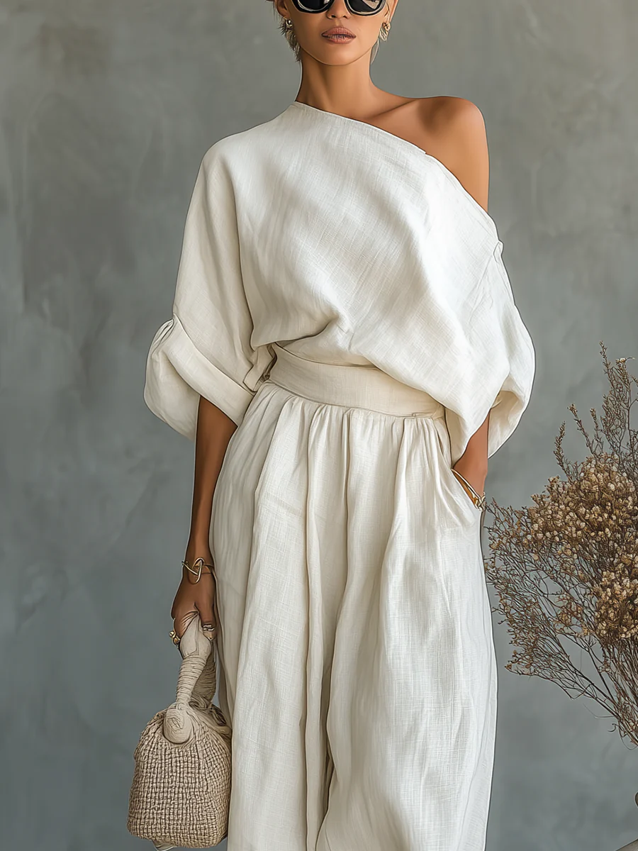 Emma | Conjunto de dos piezas asimétrico elegante