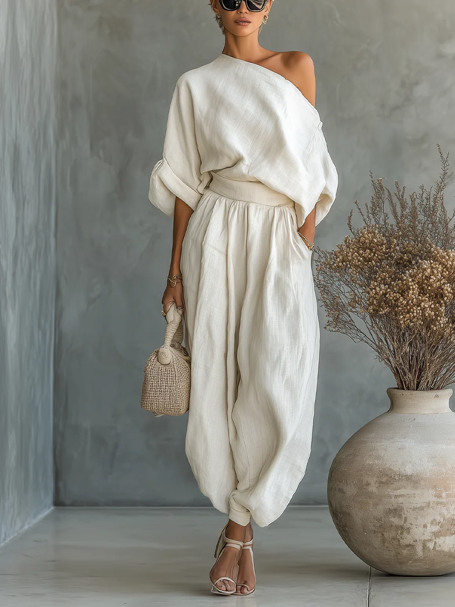 Emma | Conjunto de dos piezas asimétrico elegante