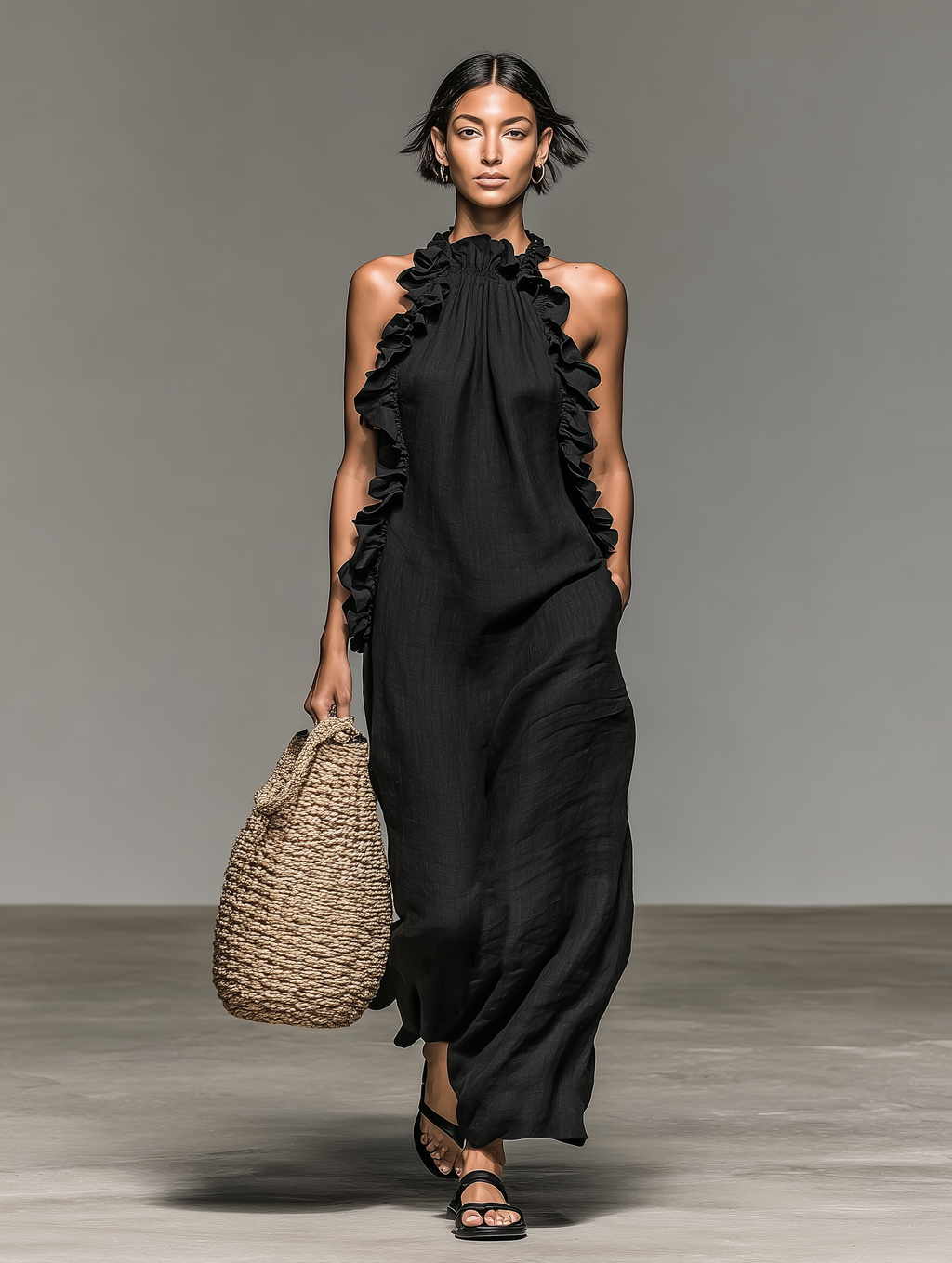 Gladys™ | Vestido maxi con bolsillos